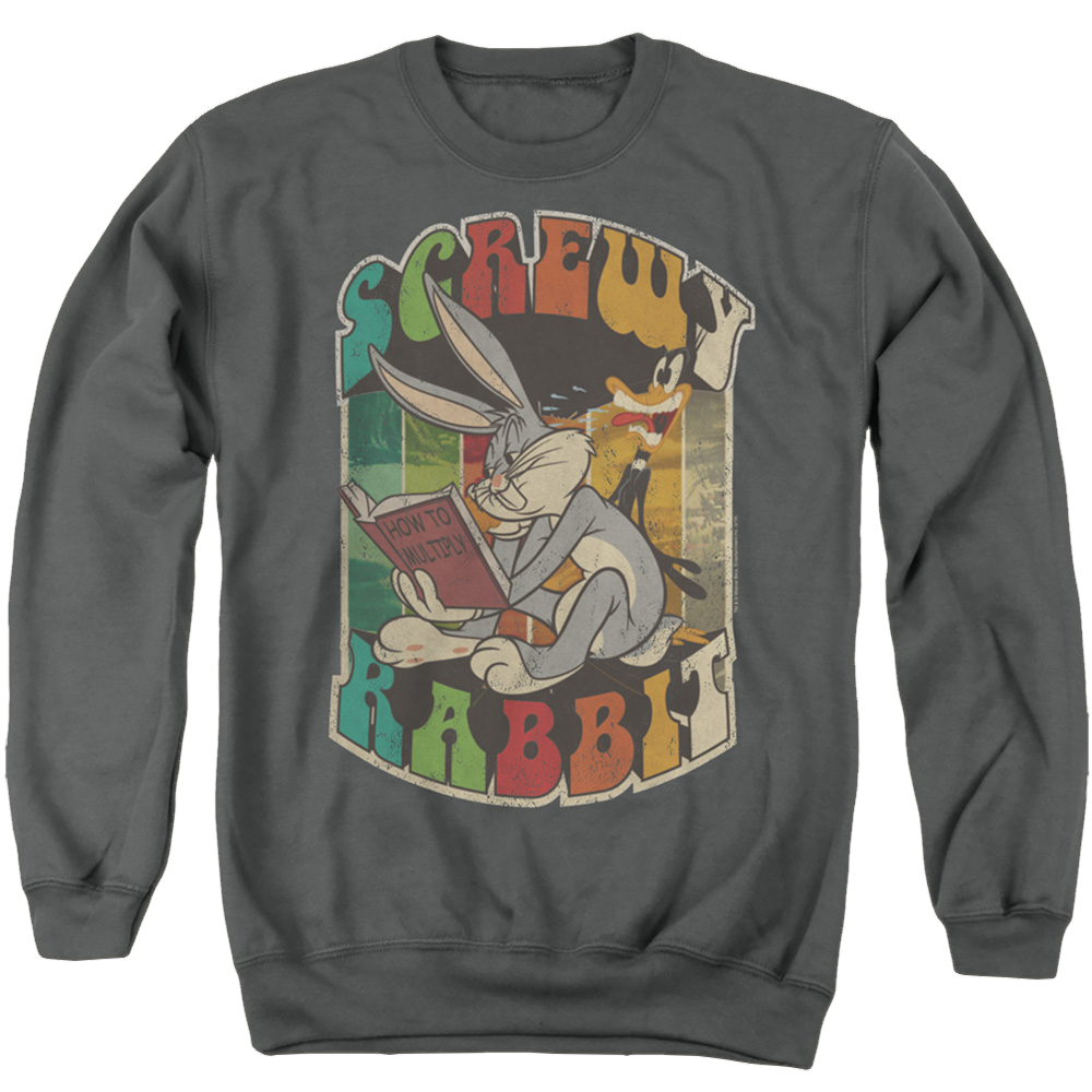 Looney Tunes Screwy Rabbit - Men's Crewneck Sweatshirt Men's Crewneck Sweatshirt Looney Tunes   