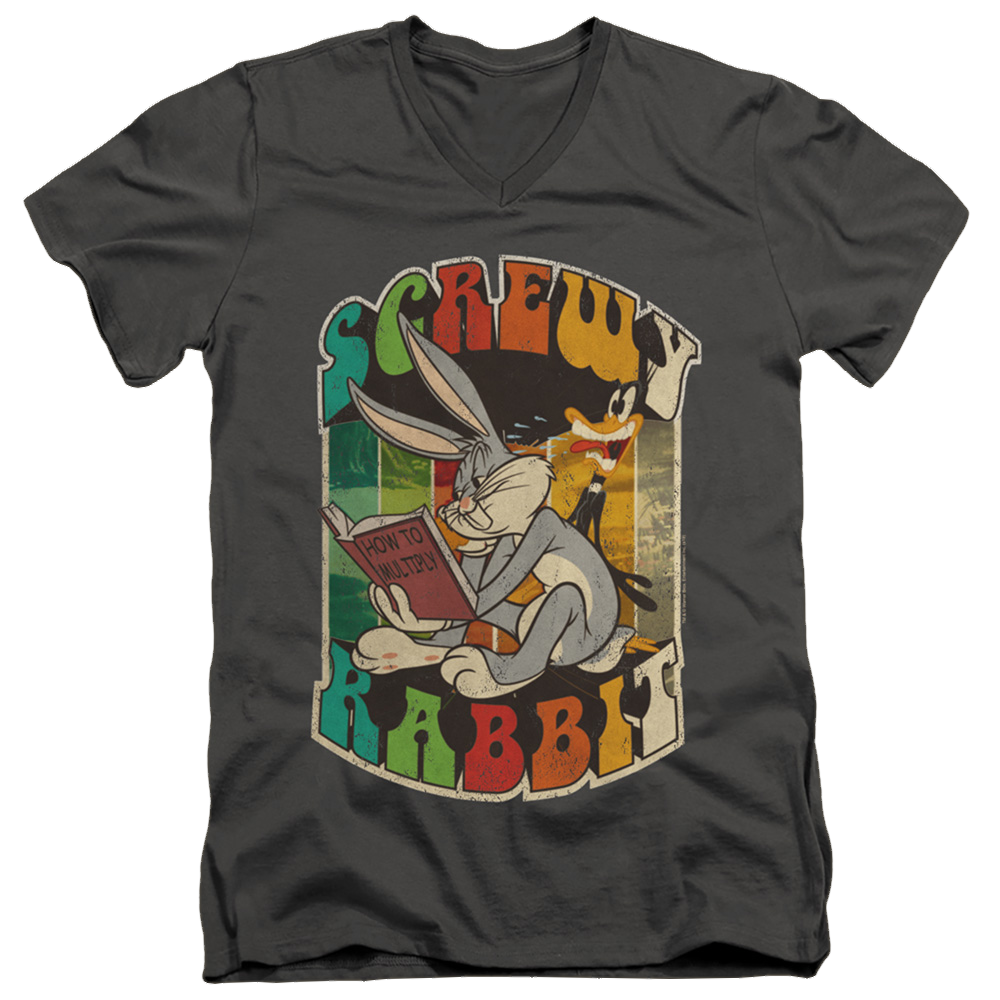 Looney Tunes Screwy Rabbit - Men's V-Neck T-Shirt Men's V-Neck T-Shirt Looney Tunes   