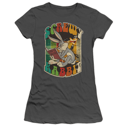 Looney Tunes Screwy Rabbit - Juniors T-Shirt Juniors T-Shirt Looney Tunes   