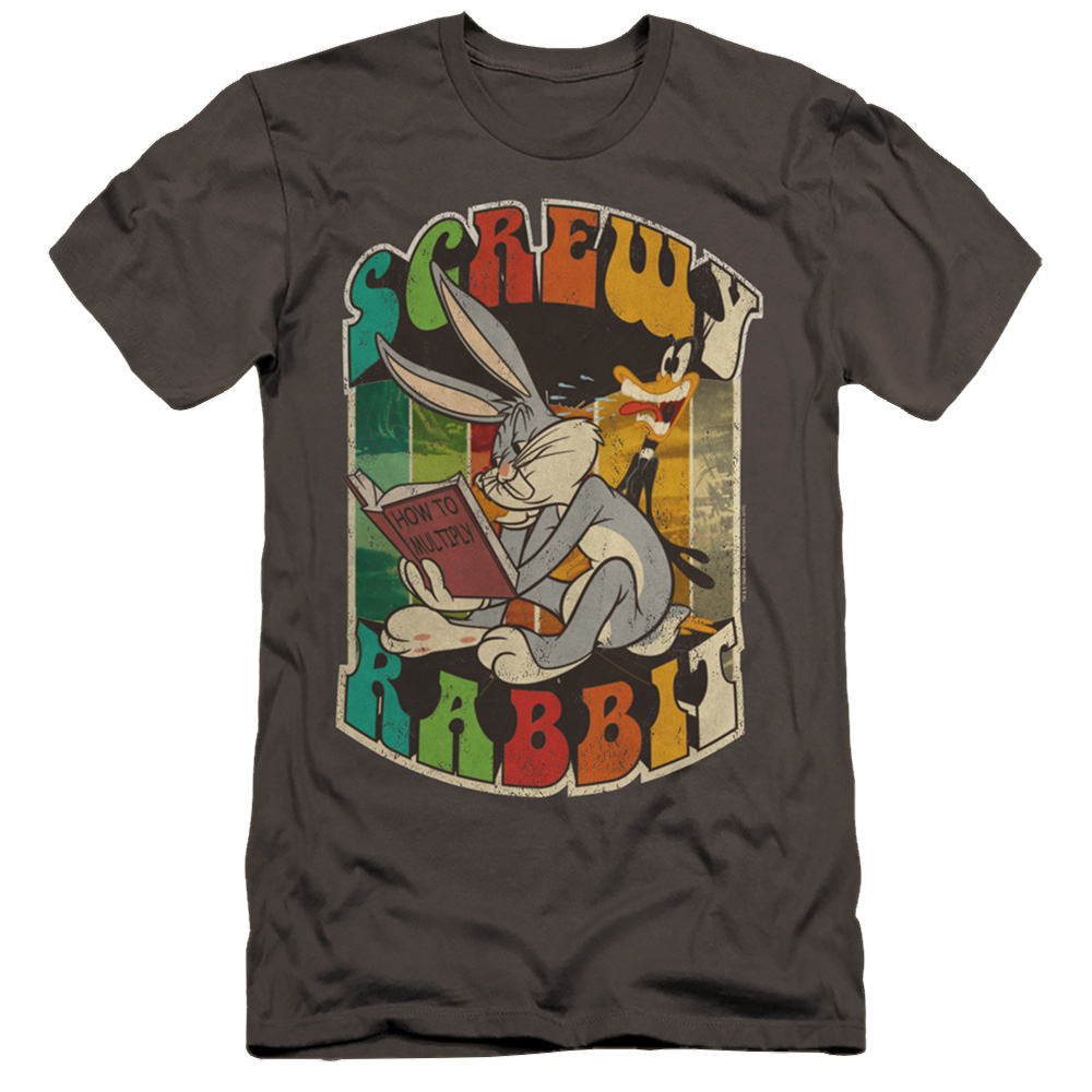 Looney Tunes Screwy Rabbit - Men's Premium Slim Fit T-Shirt Men's Premium Slim Fit T-Shirt Looney Tunes   