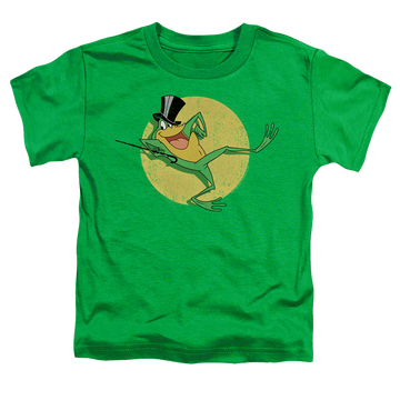 Kelly green toddler t-shirt with Looney Tunes Hello My Baby graphic
