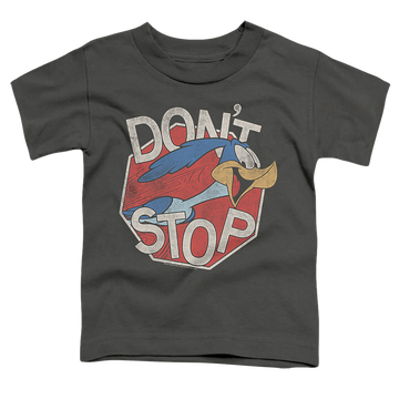 Charcoal toddler t-shirt with Looney Tunes Dont Stop graphic