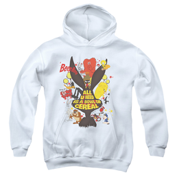 Looney Tunes Cereal - Youth Hoodie Youth Hoodie (Ages 8-12) Looney Tunes   