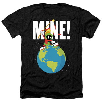 Charcoal men's heather t-shirt with Looney Tunes Mine graphic