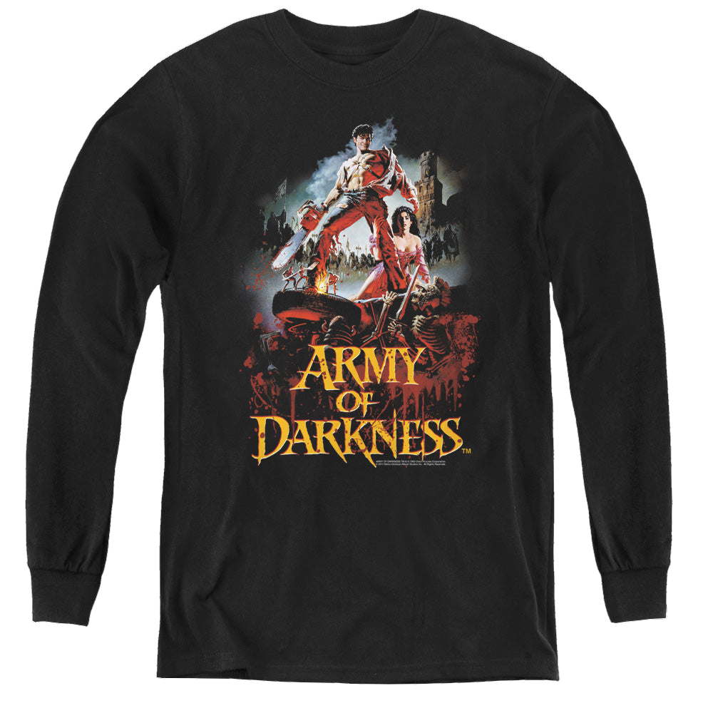 Army of Darkness Army Of Darkness/Bloody Poster - Youth Long Sleeve T-Shirt Youth Long Sleeve T-Shirt Army of Darkness   