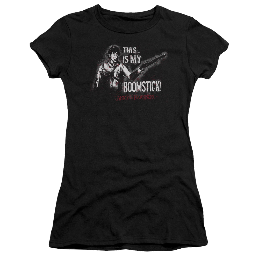 Army Of Darkness Boomstick - Juniors T-Shirt Juniors T-Shirt Army of Darkness   