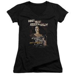 Army Of Darkness Reeeal Ugly! - Juniors V-Neck T-Shirt Juniors V-Neck T-Shirt Army of Darkness   