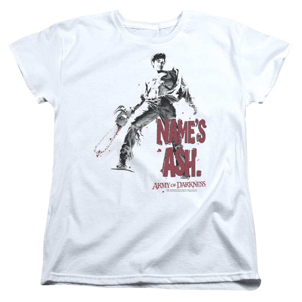 Army Of Darkness Names Ash - Women's T-Shirt Women's T-Shirt Army of Darkness   