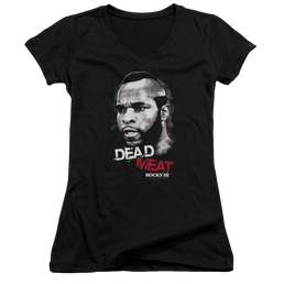 Rocky III Dead Meat Juniors V-Neck T-Shirt Juniors V-Neck T-Shirt Rocky   
