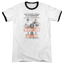 Rocky III Vs Clubber Poster Men's Ringer T-Shirt Men's Ringer T-Shirt Rocky   