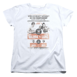 Rocky III Vs Clubber Poster Women's T-Shirt Women's T-Shirt Rocky   