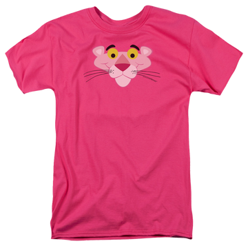 Hot pink men's regular fit t-shirt with Pink Panther/Face graphic