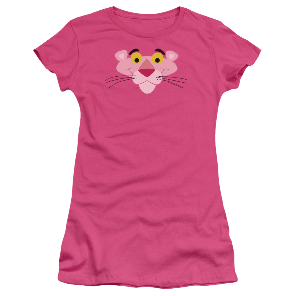 Pink Panther Face Juniors T-Shirt Juniors T-Shirt Pink Panther   