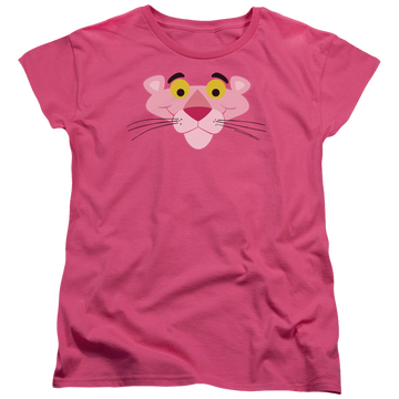 Hot pink women's t-shirt with Pink Panther/Face graphic