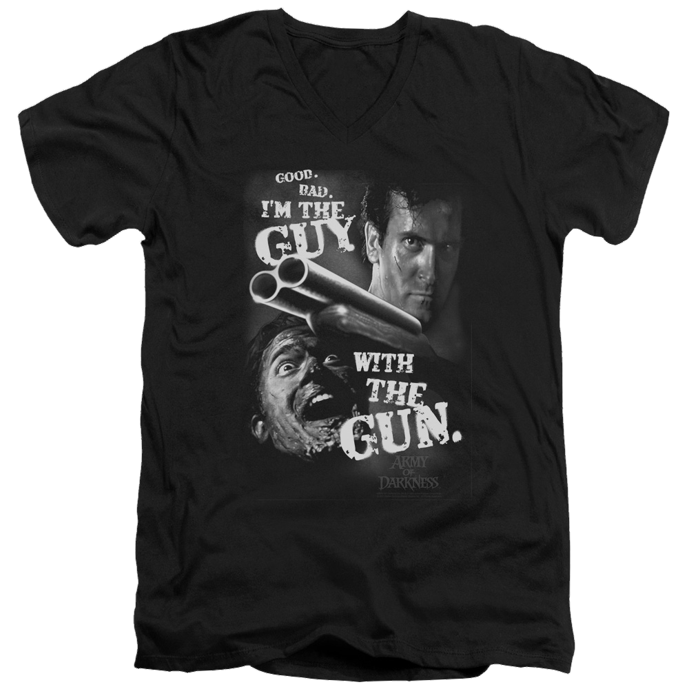 Army Of Darkness Guy With The Gun - Men's V-Neck T-Shirt Men's V-Neck T-Shirt Army of Darkness   