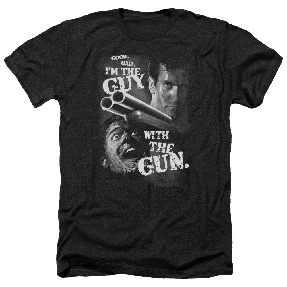 Army of Darkness Army Of Darkness/Guy With The Gun - Men's Heather T-Shirt Men's Heather T-Shirt Army of Darkness   