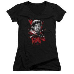 Army Of Darkness Hail To The King - Juniors V-Neck T-Shirt Juniors V-Neck T-Shirt Army of Darkness   