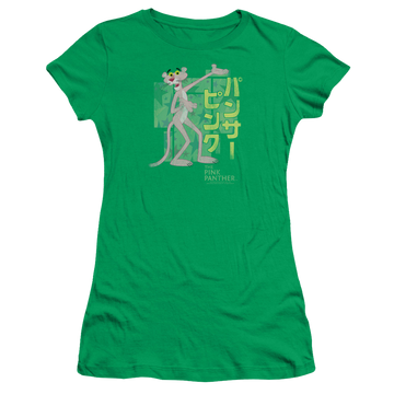 Pink Panther Asian Letters Juniors T-Shirt Juniors T-Shirt Pink Panther   