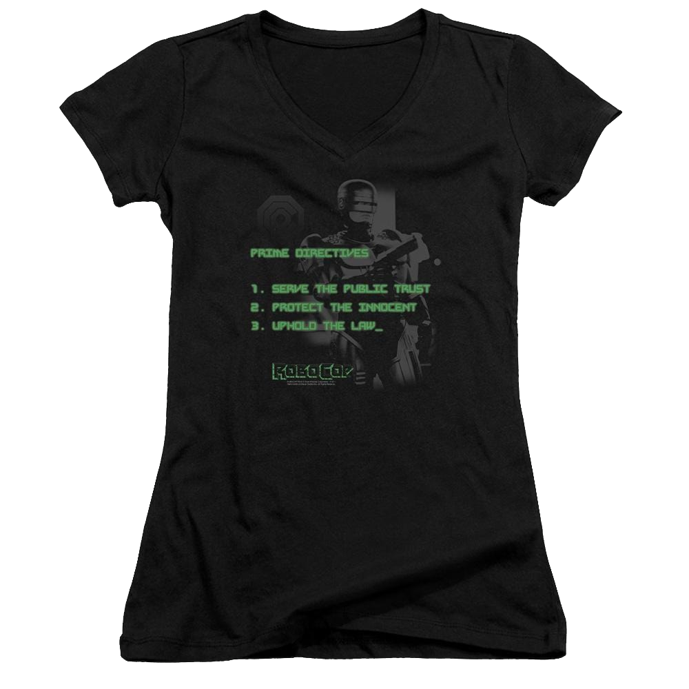 Robocop Prime Directives Juniors V-Neck T-Shirt Juniors V-Neck T-Shirt Robocop   
