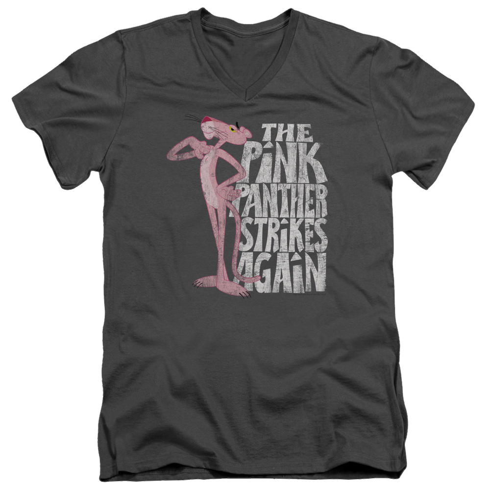 Pink Panther Strikes Again Men's V-Neck T-Shirt Men's V-Neck T-Shirt Pink Panther   