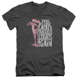 Pink Panther Strikes Again Men's V-Neck T-Shirt Men's V-Neck T-Shirt Pink Panther   