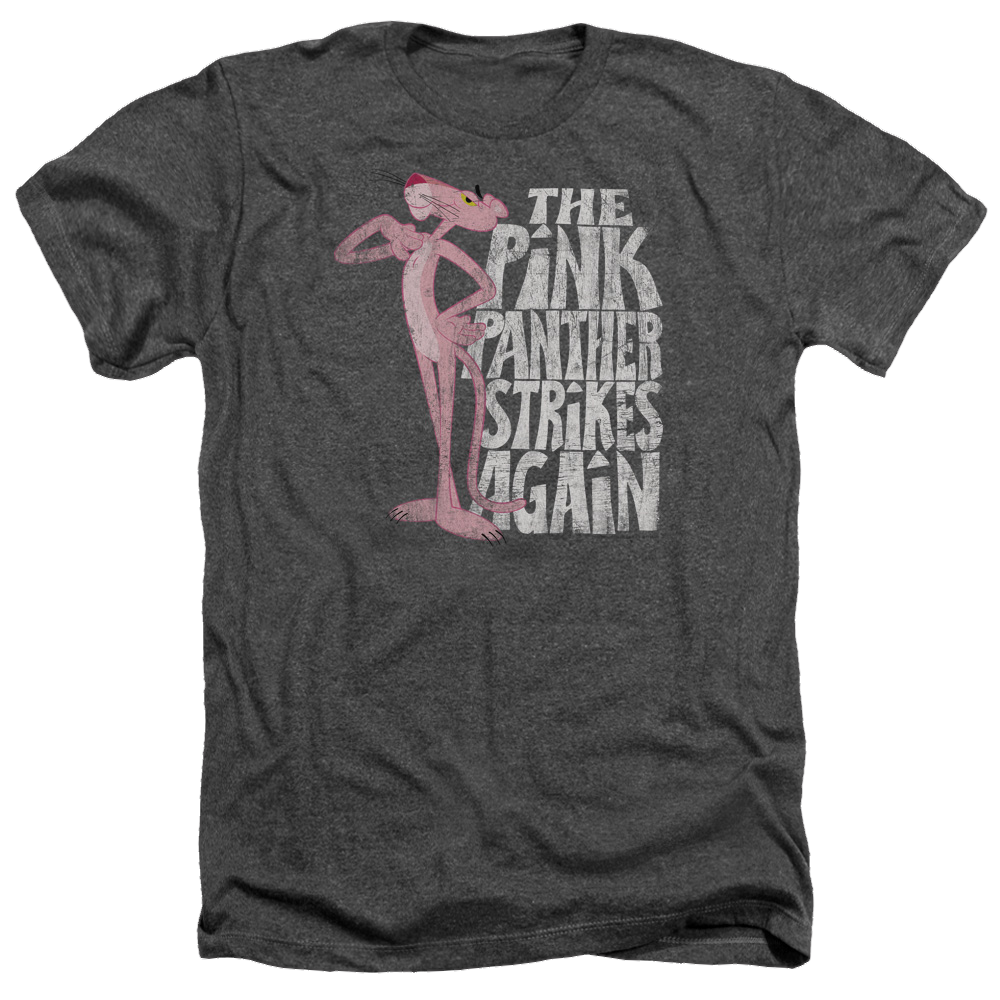 Pink Panther Strikes Again Men's Heather T-Shirt Men's Heather T-Shirt Pink Panther   