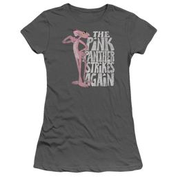 Pink Panther Strikes Again Juniors T-Shirt Juniors T-Shirt Pink Panther   