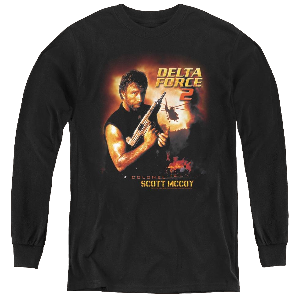 Delta Force Delta Force/Delta Force 2 Poster - Youth Long Sleeve T-Shirt Youth Long Sleeve T-Shirt Delta Force   