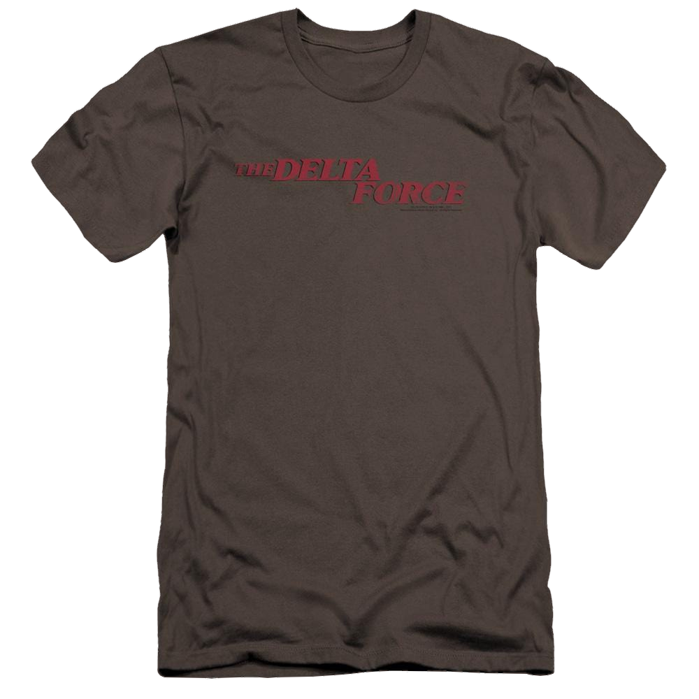 Delta Force Distressed Logo - Men's Premium Slim Fit T-Shirt Men's Premium Slim Fit T-Shirt Delta Force   