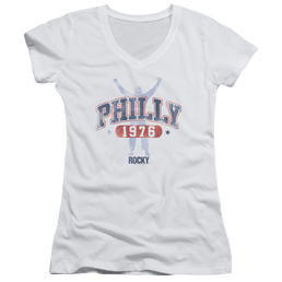 Rocky Philly 1976 - Juniors V-Neck T-Shirt Juniors V-Neck T-Shirt Rocky   