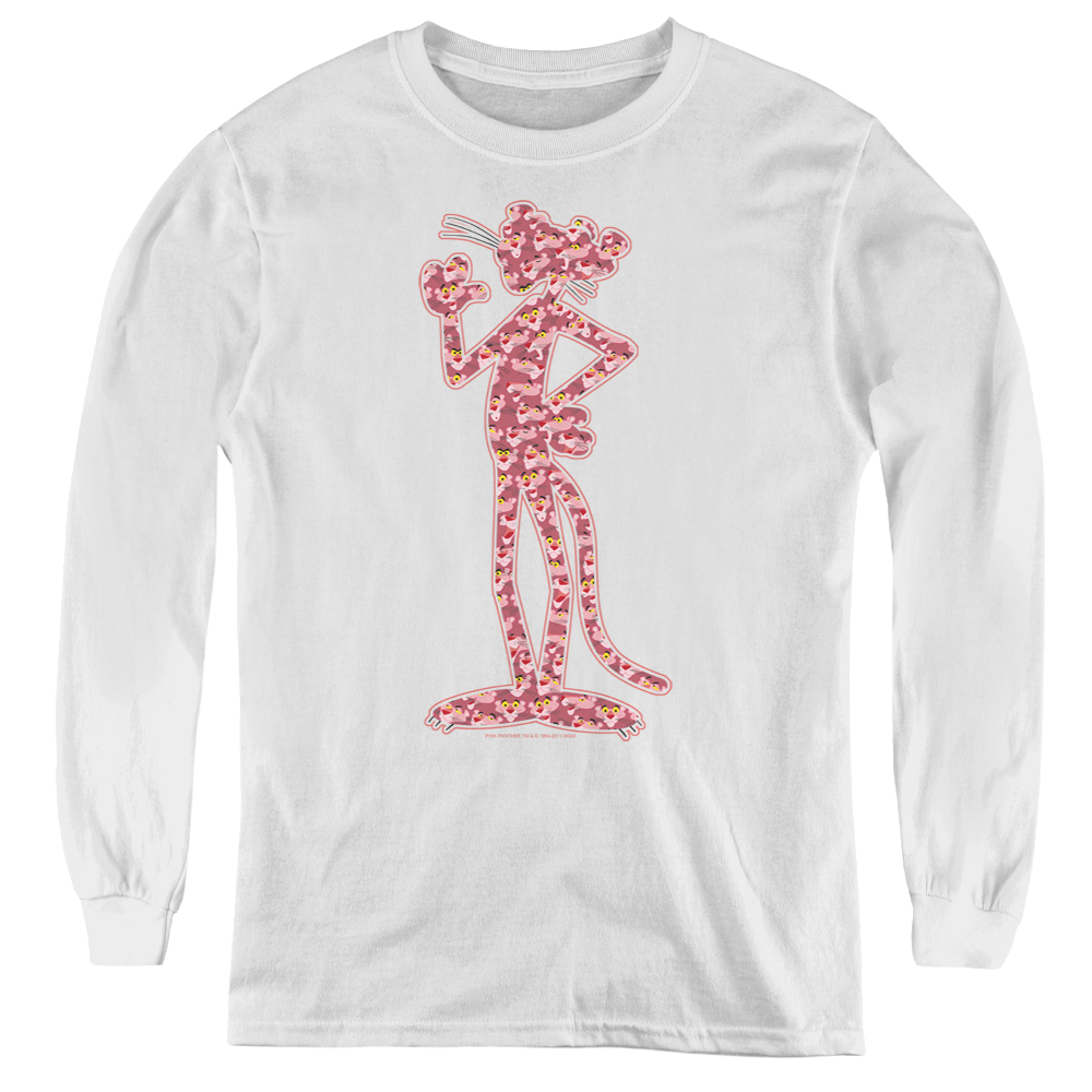 Pink Panther Pink Panther/Heads - Youth Long Sleeve T-Shirt Youth Long Sleeve T-Shirt Pink Panther   