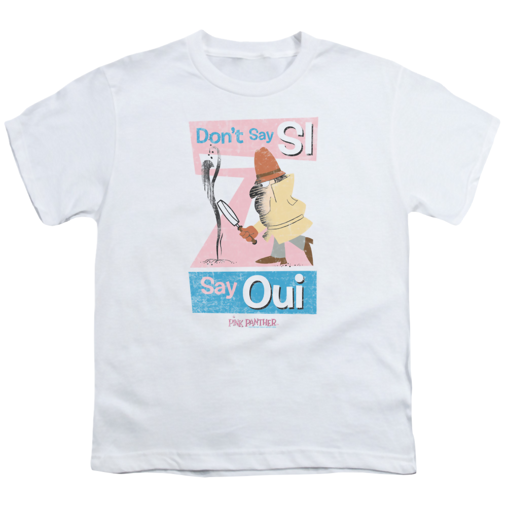 Pink Panther Say Oui Youth T-Shirt (Ages 8-12) Youth T-Shirt (Ages 8-12) Pink Panther   