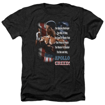 Charcoal men's heather t-shirt with Rocky II The One And Only graphic