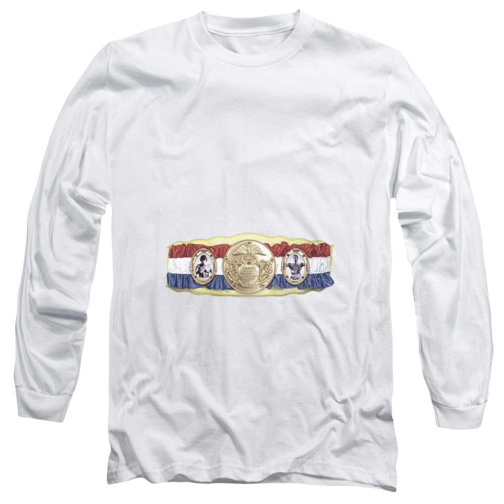 Rocky Championship Belt(Bottom Front) - Men's Long Sleeve T-Shirt Men's Long Sleeve T-Shirt Rocky   