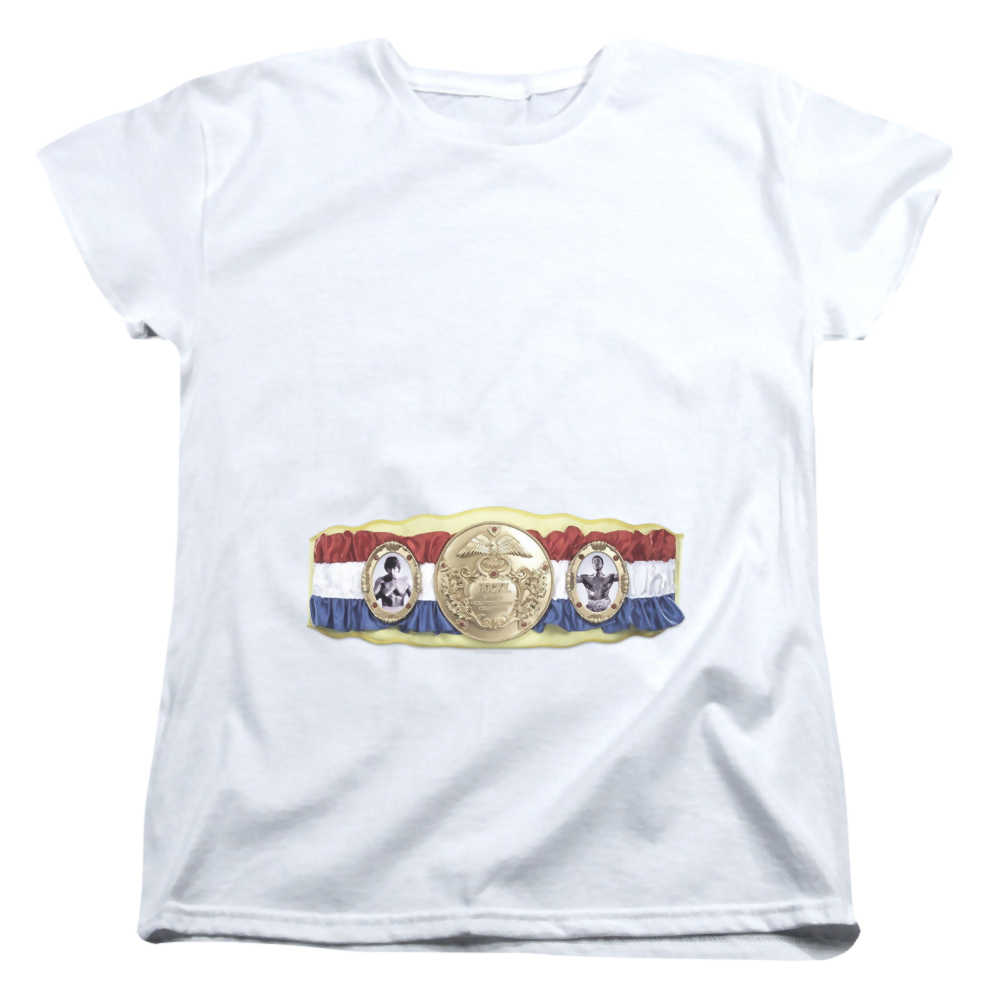 Rocky Championship Belt(Bottom Front) - Women's T-Shirt Women's T-Shirt Rocky   