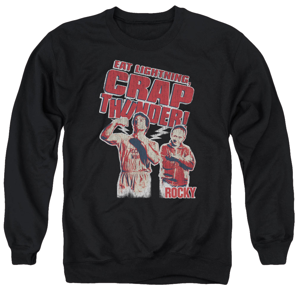 Rocky Eat Lightning - Men's Crewneck Sweatshirt Men's Crewneck Sweatshirt Rocky   