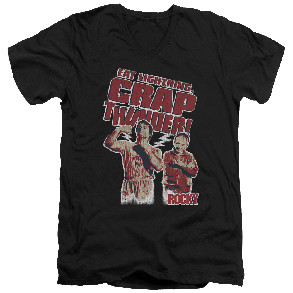 Rocky Eat Lightning - Men's V-Neck T-Shirt Men's V-Neck T-Shirt Rocky   