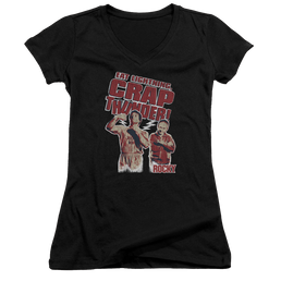Rocky Eat Lightning - Juniors V-Neck T-Shirt Juniors V-Neck T-Shirt Rocky   