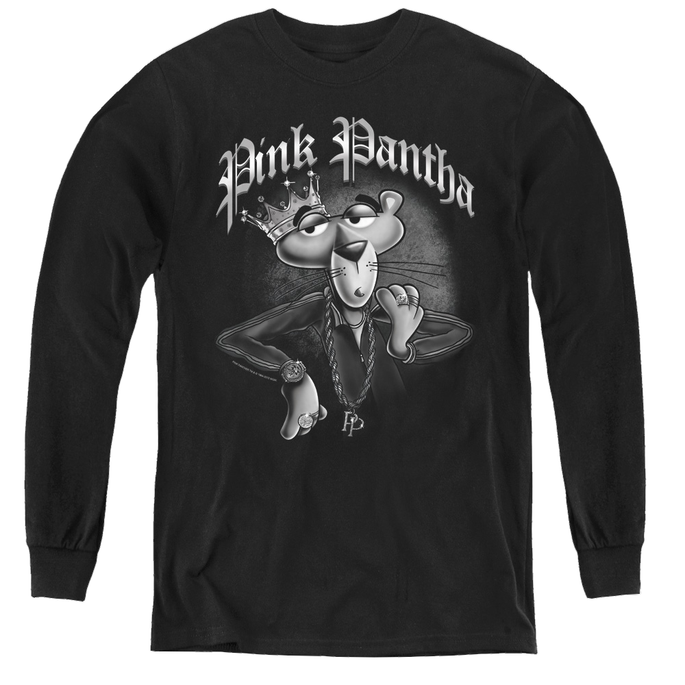 Pink Panther Pink Panther Pink Pantha - Youth Long Sleeve T-Shirt Youth Long Sleeve T-Shirt Pink Panther   