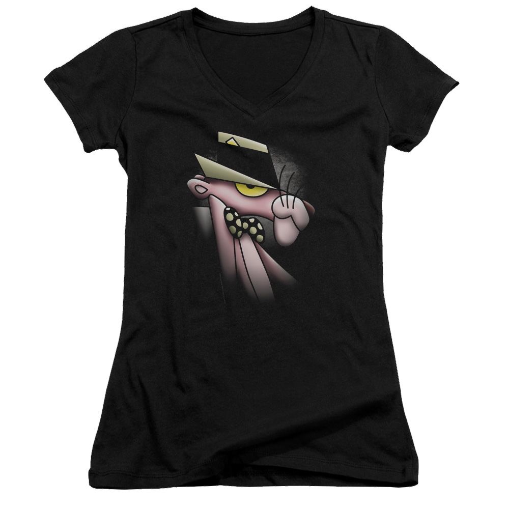 Pink Panther Smooth Panther Juniors V-Neck T-Shirt Juniors V-Neck T-Shirt Pink Panther   