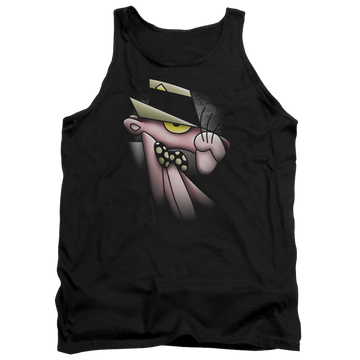 Black men's tank with Pink Panther Smooth Panther graphic