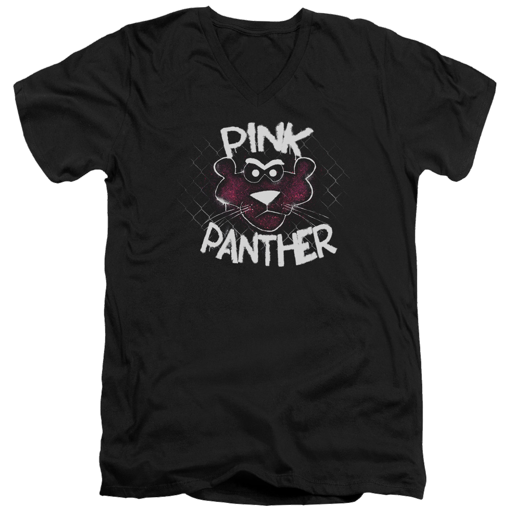 Pink Panther Spray Panther Men's V-Neck T-Shirt Men's V-Neck T-Shirt Pink Panther   
