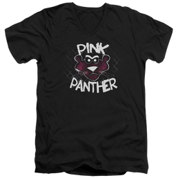 Pink Panther Spray Panther Men's V-Neck T-Shirt Men's V-Neck T-Shirt Pink Panther   