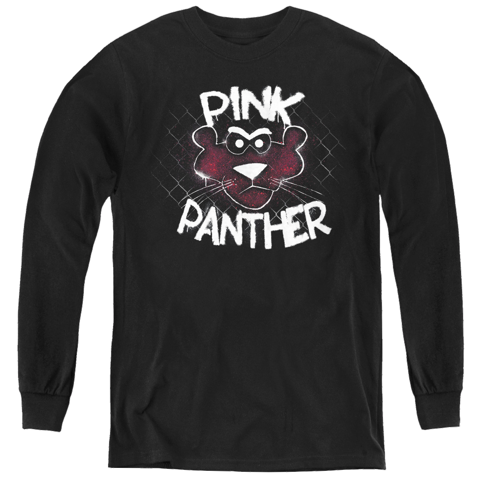 Pink Panther Pink Panther Spray Panther - Youth Long Sleeve T-Shirt Youth Long Sleeve T-Shirt Pink Panther   