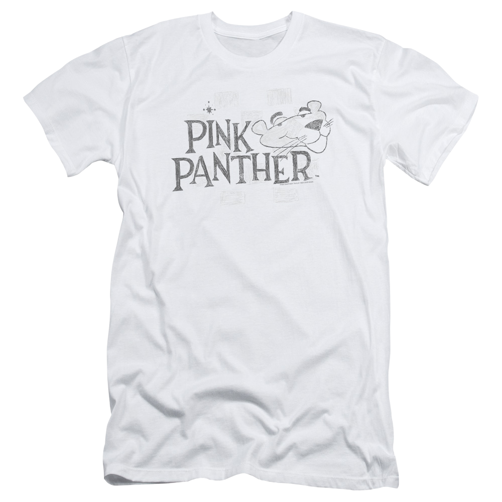 Pink Panther Sketch Logo Men's Slim Fit T-Shirt Men's Slim Fit T-Shirt Pink Panther   