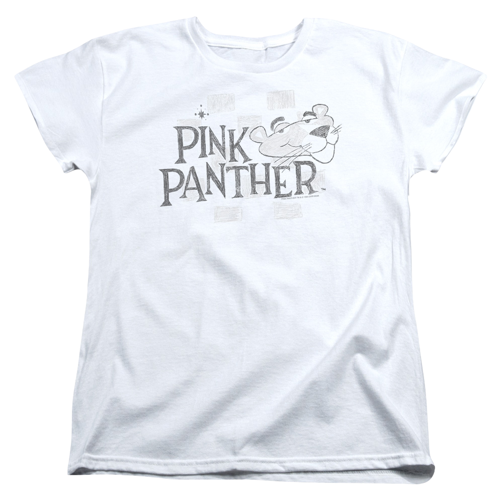 Pink Panther Sketch Logo Women's T-Shirt Women's T-Shirt Pink Panther   