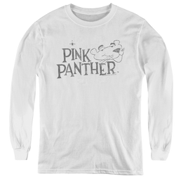 Pink Panther Sketch Logo - Youth Long Sleeve T-Shirt Youth Long Sleeve T-Shirt Pink Panther   