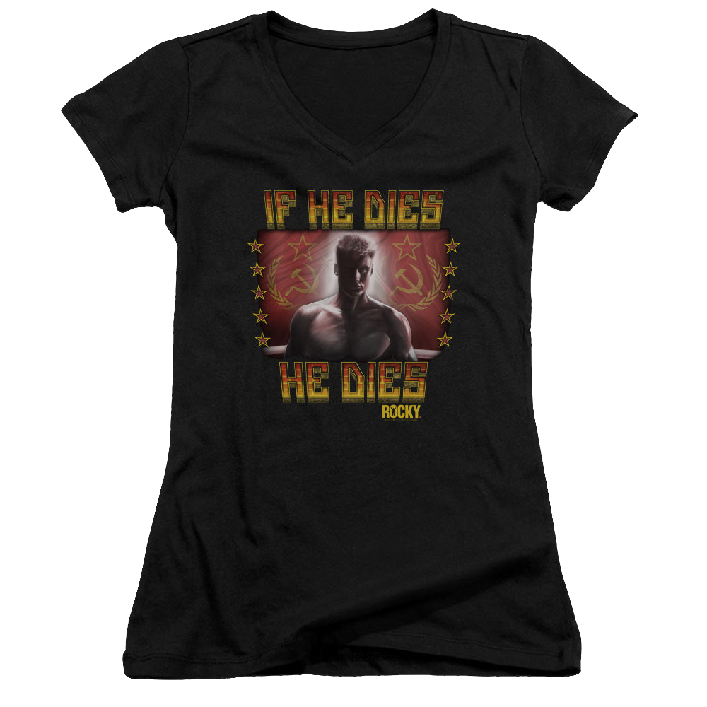 Rocky Condolences - Juniors V-Neck T-Shirt Juniors V-Neck T-Shirt Rocky   