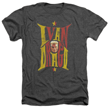 Charcoal men's heather t-shirt with Rocky IV Ivan graphic