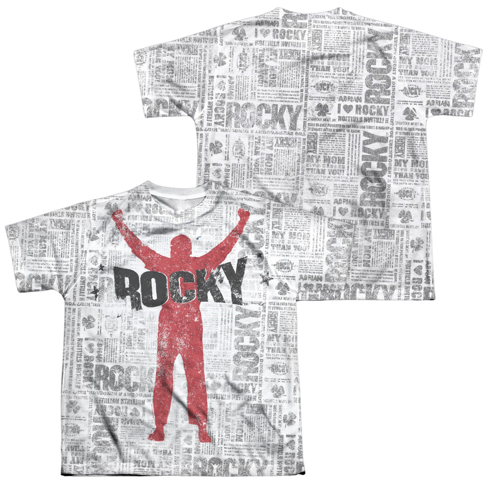 Rocky News Press (Front/Back Print) - Youth All-Over Print T-Shirt Youth All-Over Print T-Shirt (Ages 8-12) Rocky   